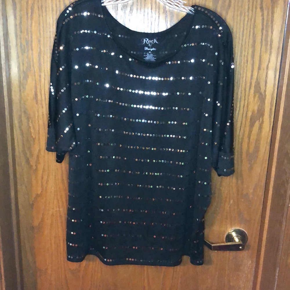 Rock 47 by Wrangler XL Black sequins